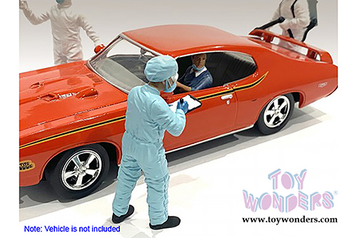 American Diorama Figurine - Hazmat Crew - Figure IV (1/24 scale, Light Blue) 76370