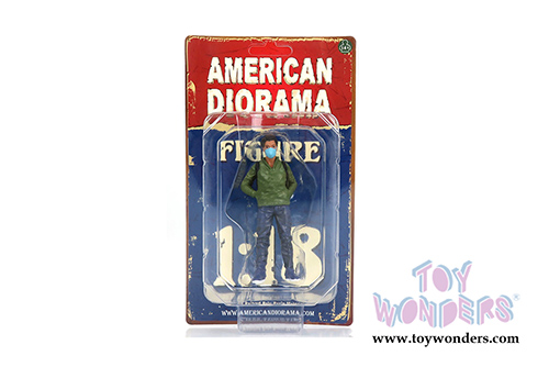 American Diorama Figurine - Hazmat Crew - Figure V (1/18 scale, Blue/Green) 76271