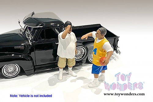American Diorama Figurine - Lowriderz Figure III (1/18 scale, Yellow/Blue) 76275