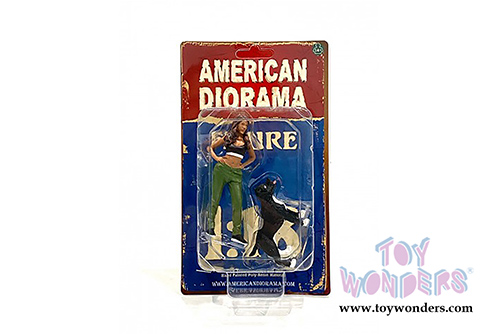 American Diorama Figurine - Lowriderz Figure IV (1/18 scale, Black/Green) 76276AD