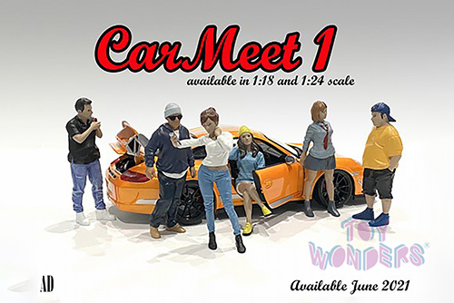 American Diorama Figurine - Car Meet 1 Figure II (1/18 scale, Yellow/Black) 76278