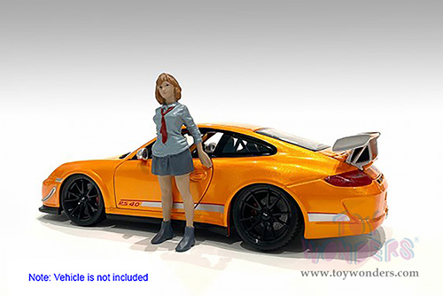 American Diorama Figurine - Car Meet 1 Figure V (1/18 scale, Gray) 76281
