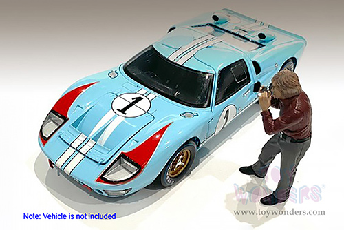 American Diorama Figurine - Race Day 1 Figure II (1/18 scale, Burgundy/Gray) 76284