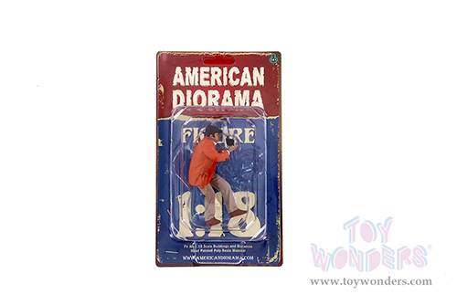 American Diorama Figurine - Race Day 1 Figure III (1/18 scale, Orange/Light Gray) 76285