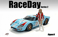 Show product details for American Diorama Figurine - Race Day 2 Figure V (1/18 scale, Red/White) 76299