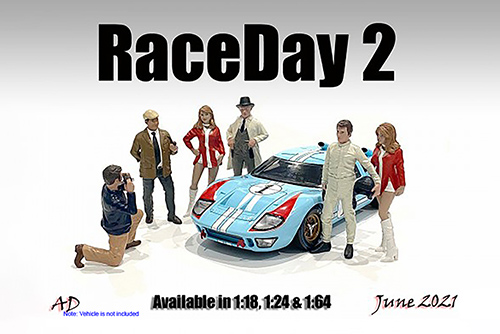 American Diorama Figurine - Race Day 2 Figure V (1/18 scale, Red/White) 76299