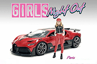 American Diorama Figurine - Girls Night Out - Paris (1/18  scale, Black/Red) 76301