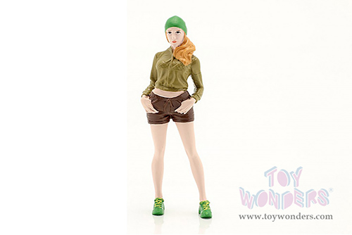 American Diorama Figurine - Girls Night Out - Kate (1/18  scale, Green/Brown) 76302