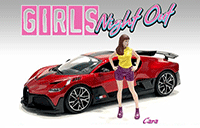 American Diorama Figurine - Girls Night Out - Cara (1/18  scale, Yellow/Purple) 76303