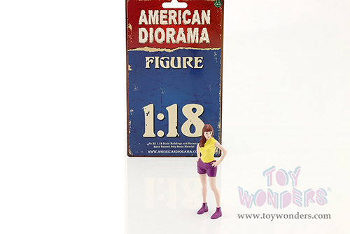 American Diorama Figurine - Girls Night Out - Cara (1/18  scale, Yellow/Purple) 76303