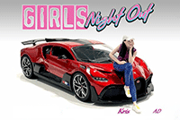 American Diorama Figurine - Girls Night Out - Kris (1/18  scale, Purple/Blue) 76305