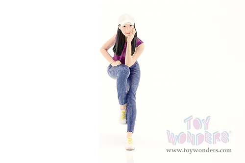 American Diorama Figurine - Girls Night Out - Kris (1/18  scale, Purple/Blue) 76305