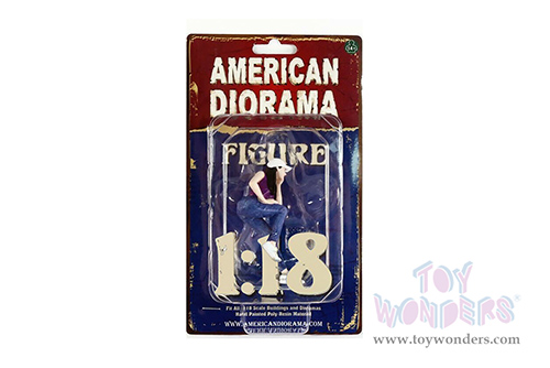 American Diorama Figurine - Girls Night Out - Kris (1/18  scale, Purple/Blue) 76305