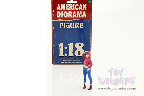 American Diorama Figurine - Girls Night Out - Jessie (1/18  scale, Hot Pink/Blue) 76306