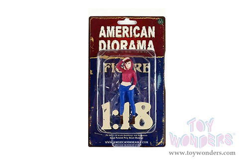 American Diorama Figurine - Girls Night Out - Jessie (1/18  scale, Hot Pink/Blue) 76306