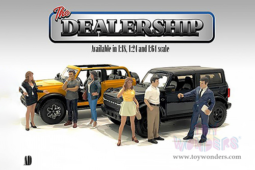 American Diorama Figurine - The Dealership - Customer I (1/24  scale, white/Beige) 76408