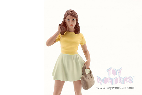 American Diorama Figurine - The Dealership - Customer II (1/18  scale, Yellow/Light Green) 76309