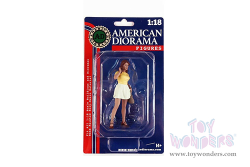 American Diorama Figurine - The Dealership - Customer II (1/18  scale, Yellow/Light Green) 76309