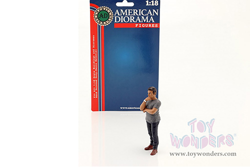 American Diorama Figurine - The Dealership - Customer III (1/18  scale, Gray/Blue) 76311