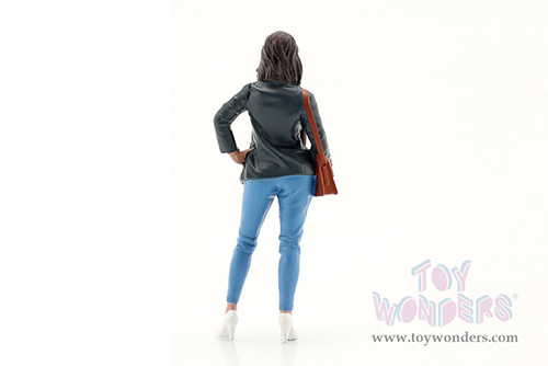 American Diorama Figurine - The Dealership - Customer IV (1/24  scale, Gray/Blue) 76412