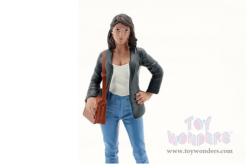 American Diorama Figurine - The Dealership - Customer IV (1/24  scale, Gray/Blue) 76412