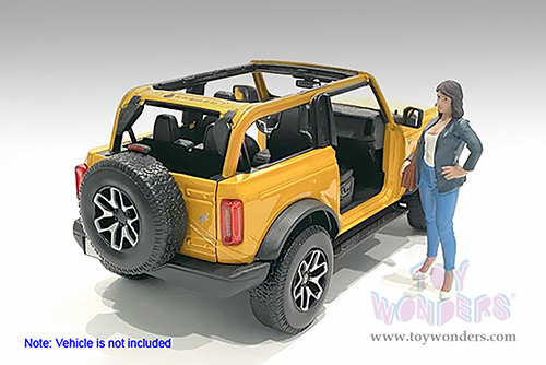 American Diorama Figurine - The Dealership - Customer IV (1/24  scale, Gray/Blue) 76412