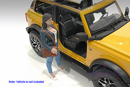 American Diorama Figurine - The Dealership - Customer IV (1/24  scale, Gray/Blue) 76412