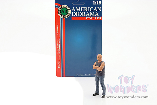 American Diorama Figurine - Car Meet 3 Figure 1 (1/18 scale, Black/Blue) 76326