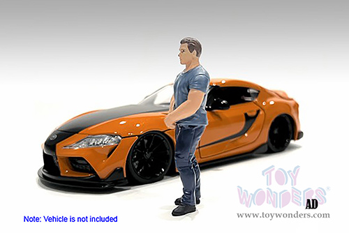 American Diorama Figurine - Car Meet 3 Figure 4 (1/24 scale, Gray/Dark Blue) 76429