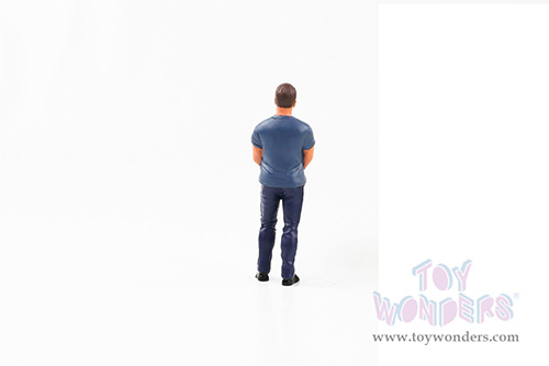 American Diorama Figurine - Car Meet 3 Figure 4 (1/24 scale, Gray/Dark Blue) 76429