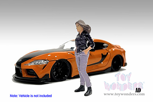 American Diorama Figurine - Car Meet 3 Figure 5 (1/24 scale, Dark Blue/Purple) 76430