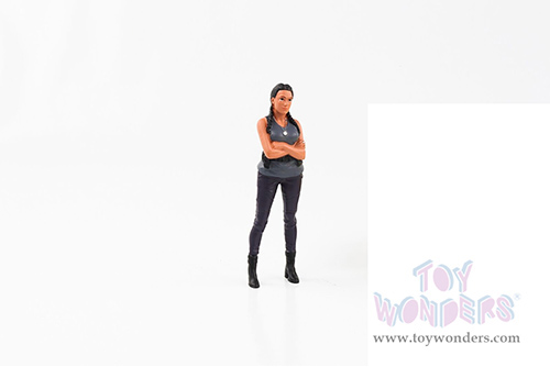 American Diorama Figurine - Car Meet 3 Figure 7 (1/24 scale, Gray/Black) 76432