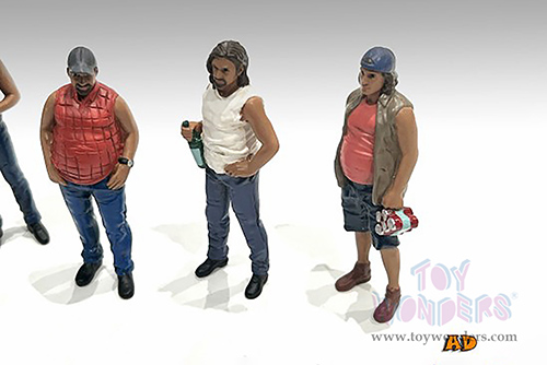 American Diorama Figurine - Campers Figure 1 (1/18 scale, White/Blue) 76334