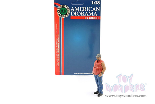 American Diorama Figurine - Campers Figure 1 (1/18 scale, White/Blue) 76334