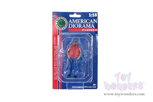 American Diorama Figurine - Campers Figure 1 (1/18 scale, White/Blue) 76334