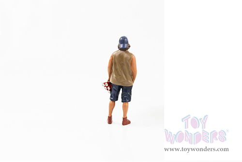 American Diorama Figurine - Campers Figure 2 (1/18 scale, Brown/Blue) 76335