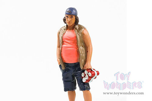 American Diorama Figurine - Campers Figure 2 (1/18 scale, Brown/Blue) 76335