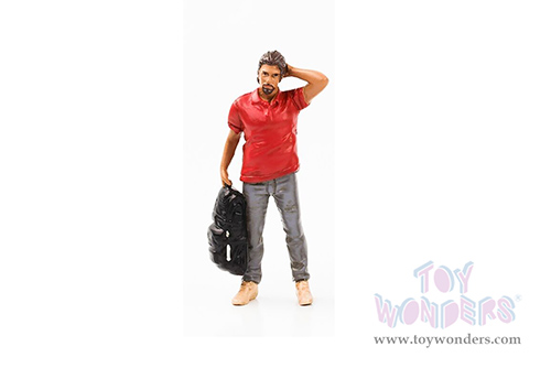 American Diorama Figurine - Campers Figure 4 (1/18 scale, White/Blue) 76337