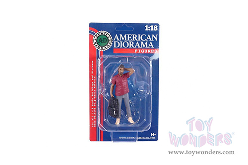American Diorama Figurine - Campers Figure 4 (1/18 scale, White/Blue) 76337