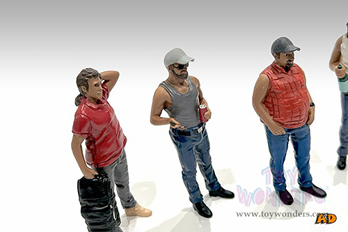 American Diorama Figurine - Campers Figure 5 (1/18 scale, Gray/Blue) 76338