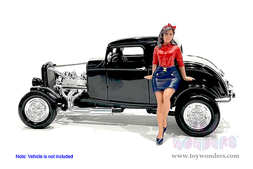 American Diorama Figurine - Pin-Up Girls | Betsy (1/24 scale, Red/Blue) 76440