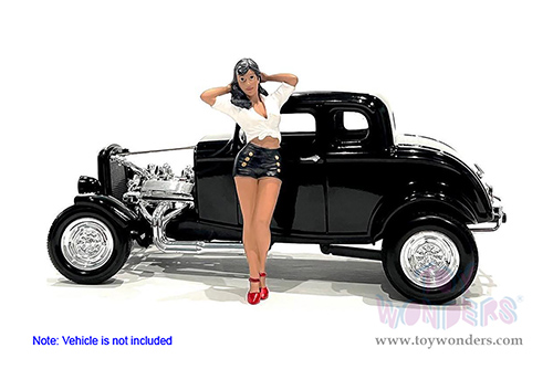 American Diorama Figurine - Pin-Up Girls | Jean (1/24 scale, White/Black) 76441