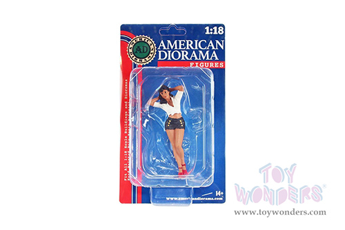 American Diorama Figurine - Pin-Up Girls | Jean (1/18 scale, White/Black) 76341