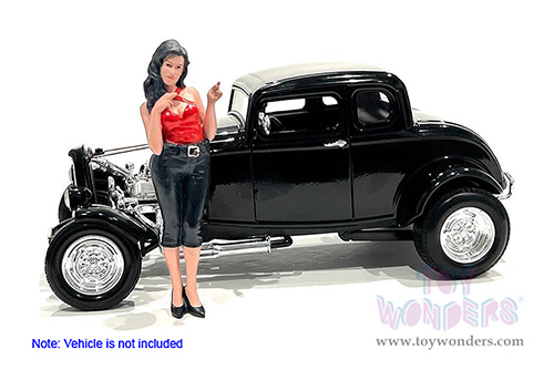 American Diorama Figurine - Pin-Up Girls | Peggy (1/18 scale, Red/Black) 76344