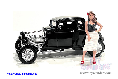 American Diorama Figurine - Pin-Up Girls | Suzy (1/18 scale, Black/White) 76345