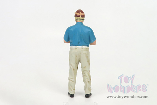 American Diorama Figurine - Racing Legends | The 50s Driver A (1/18 scale, Blue/Beige) 76347