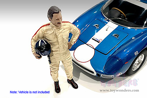 American Diorama Figurine - Racing Legends | The 60s Driver B (1/18 scale, Beige) 76350