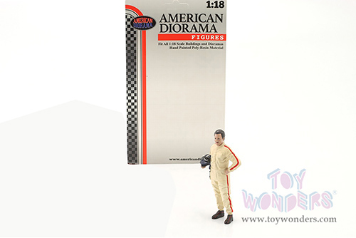 American Diorama Figurine - Racing Legends | The 60s Driver B (1/18 scale, Beige) 76350
