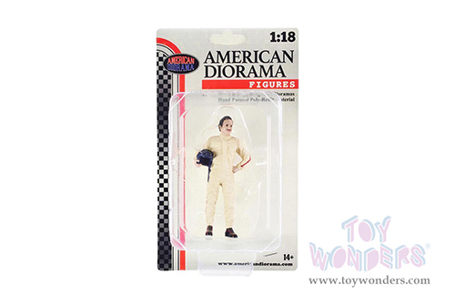 American Diorama Figurine - Racing Legends | The 60s Driver B (1/18 scale, Beige) 76350