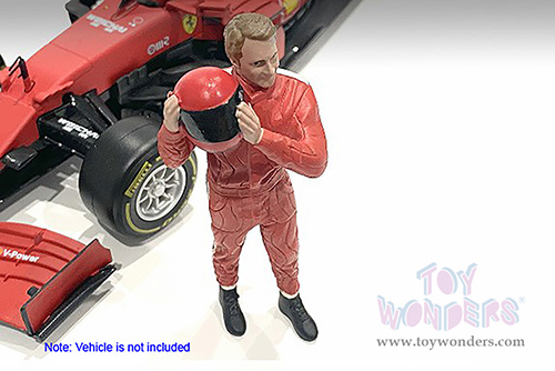 American Diorama Figurine - Racing Legends | The 70s Driver B (1/18 scale, Red) 76352
